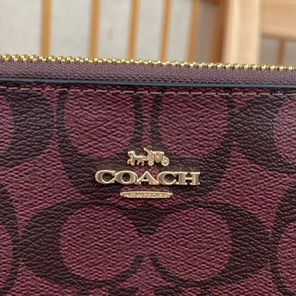 Coach Signature Canvas Nolita 19 in IM/Oxblood Multi - Picture 3 of 16